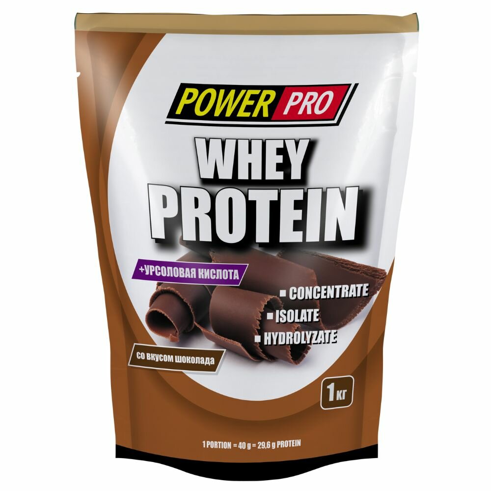 Протеин POWER PRO Whey (1000 г) шоколад