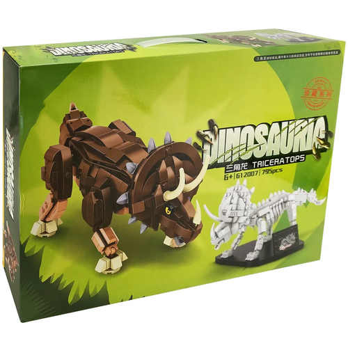 фото Конструктор panlos brick динозавры dinosauria трицераптор 795 деталей toys