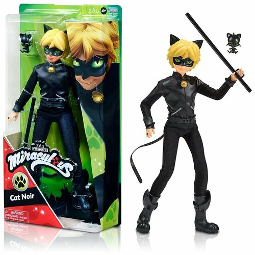 Кукла Miraculous Cat Noir Супер-Кот с аксессуарами 27 см P50002 (LadyBug)