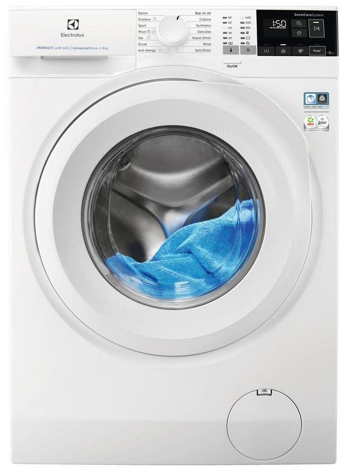 Стиральная машина Electrolux EW6SN427WI, с фронтальной загрузкой, 7кг, английский - фото №3