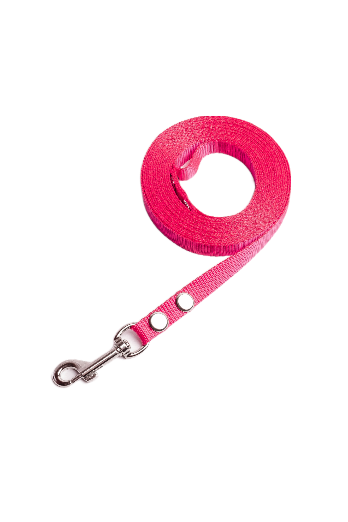05069 Хвостатыч Поводок для собак с карабином нейлон 2 м х 15 мм (розовый) - фотография № 2