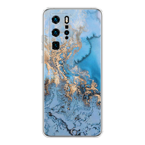 Силиконовый чехол Police logo на Huawei P40 Pro / Хуавей П40 Про