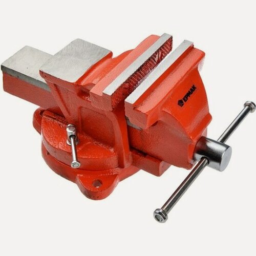 Изображение товара Тиски слесарные Ермак с поворотным механизмом 100мм