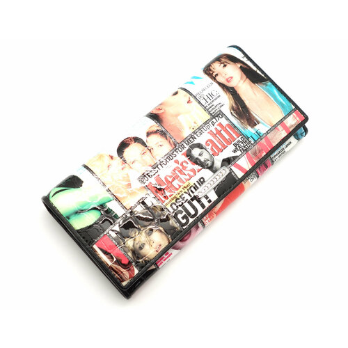 фото Кошелек sergio valentini, фактура лаковая, мультиколор