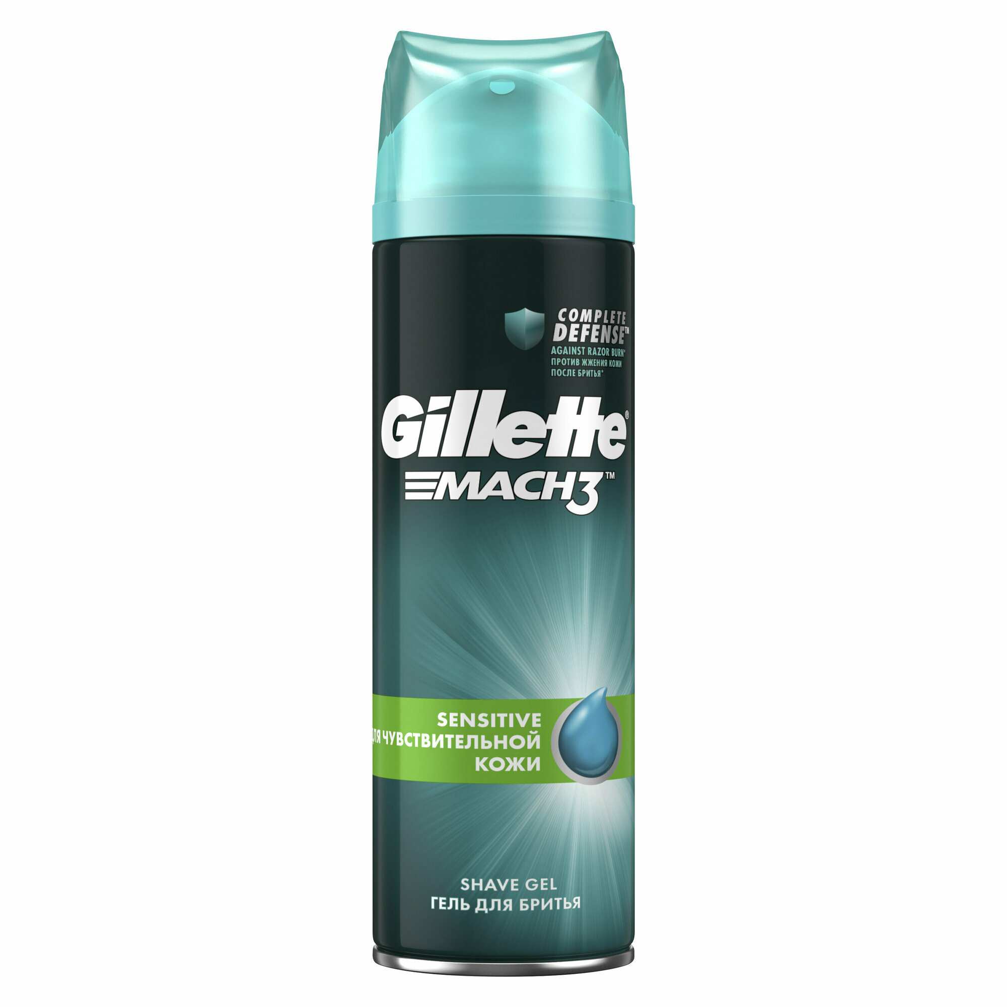 Gillette Гель для бритья Mach3 Complete Defense, для чувствительной кожи, 200 мл/