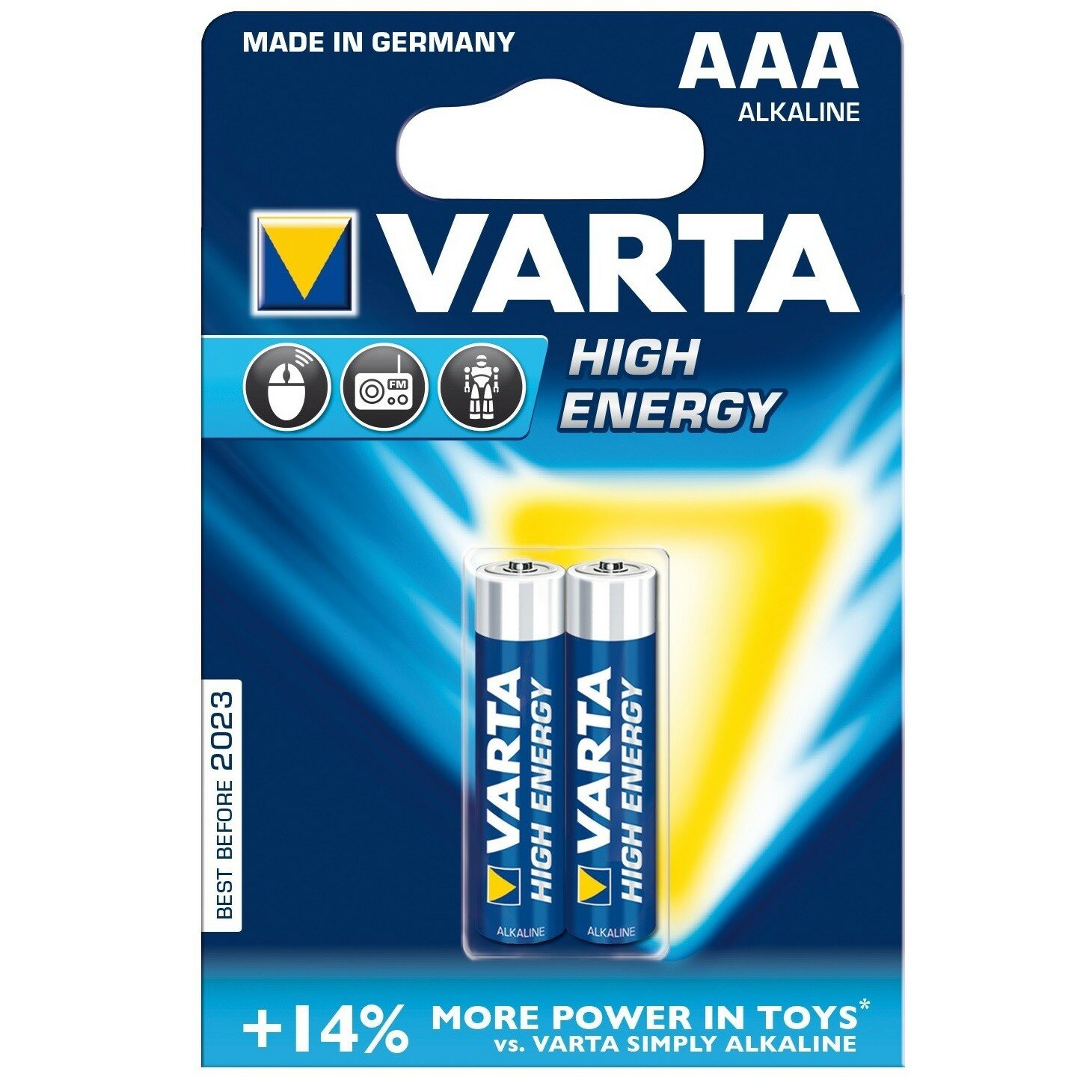 Батарейки Varta 4903 Longlife Power AAA 1,5В щелочные 2шт Varta 747-02