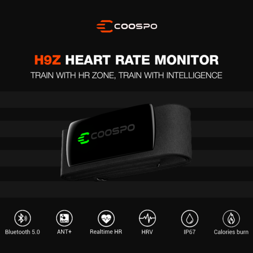 фото Пульсометр нагрудный coospo h9z (монитор сердечного ритма)