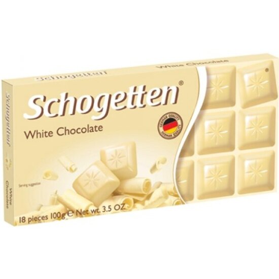 Шоколад Schogetten белый 100 г (WHITE)