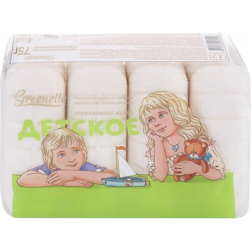 Мыло туалетное Детское, 4x75г - 4 упаковки