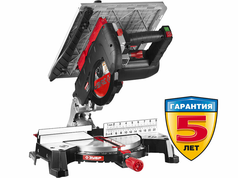 Комбинированная торцовочная пила Зубр ЗПТК-255-1800