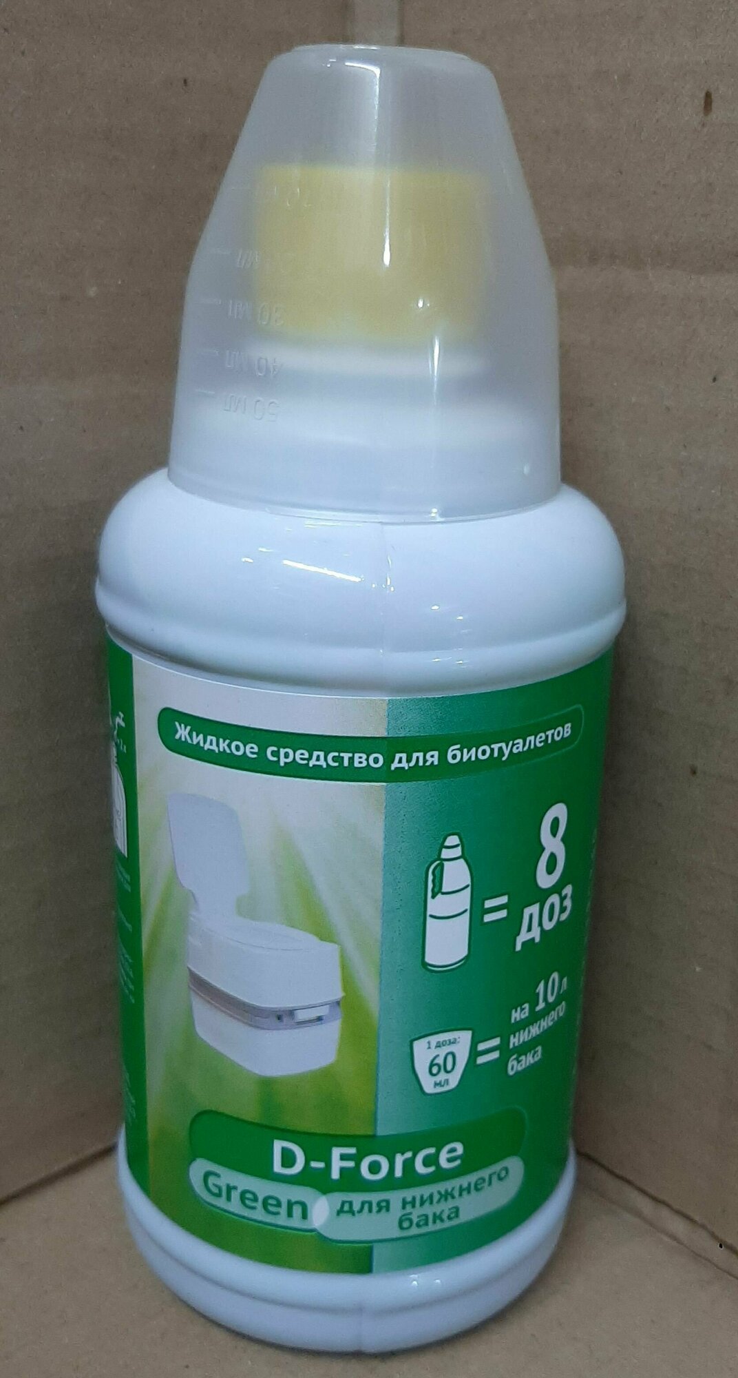 Жидкое средство для биотуалетов D-Force Green для нижнего бака 500мл - фотография № 3