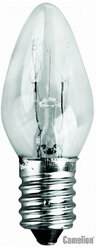 Лампы CAMELION Е14 7Вт 50Лм 220В CAMELION DP-704 7077, накаливания, прозрачные, для ночников, 4 штуки в блистерной упаковке