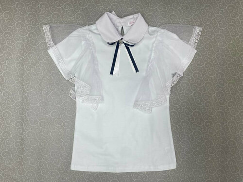 Блуза Colabear, размер 122/62, белый