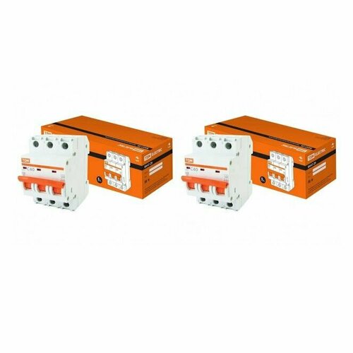 Выключатель автоматический TDM Electric ВА47-29 3Р 40А 4.5кА С (SQ0206-0113) (упаковка 2 шт.)