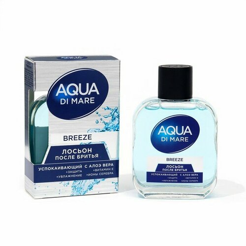 Art Parfum Лосьон успокаивающий после бритья Aqua Di Mare Breeze с алоэ вера, 100 мл товары для бритья everjoy лосьон после бритья aqua di mare cool