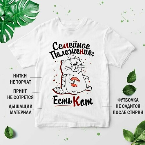 фото Футболка, размер 3xl, белый нет бренда