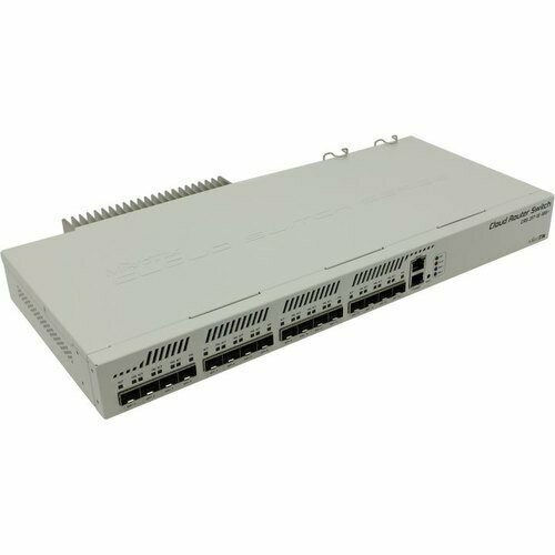 MikroTik CRS317-1G-16S+RM Коммутатор 16х SFP+, 1х 1G RJ45, SwOS или RouterOS беспроводной маршрутизатор mikrotik crs317 1g 16s rm