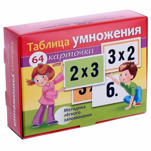 Наглядные пособия Таблица умножения 64 карточки 402₽