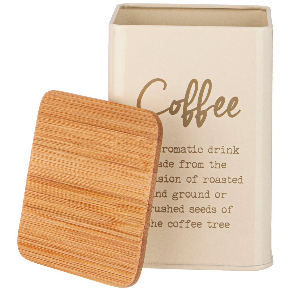 Емкость для сыпучих продуктов арктик кофе 1,1 л цвет: бежевый (182000) - фотография № 4