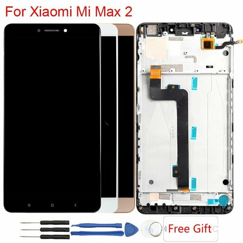 дисплей для xiaomi mi max 2 mde40 в сборе с тачскрином белый оптима Дисплей для Xiaomi Mi Max 2 (MDE40) в сборе с тачскрином Черный - Оптима