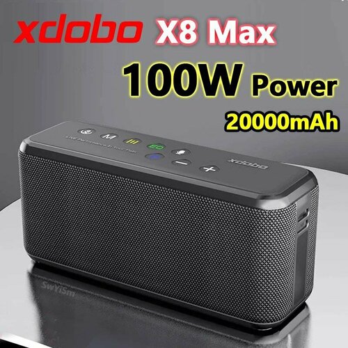 Портативная беспроводная Bluetooth колонка XDOBO X8 MAX 100Ватт 20 000mAh 10999₽