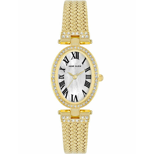 Наручные часы ANNE KLEIN Metals 4022MPGB, желтый, белый металлический браслет измерительный овальный круглый овальный браслет формовочный инструмент для ремонта