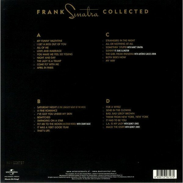 Виниловая пластинка Frank Sinatra. Collected. Gold (2 LP) MUSIC ON VINYL - фото №5