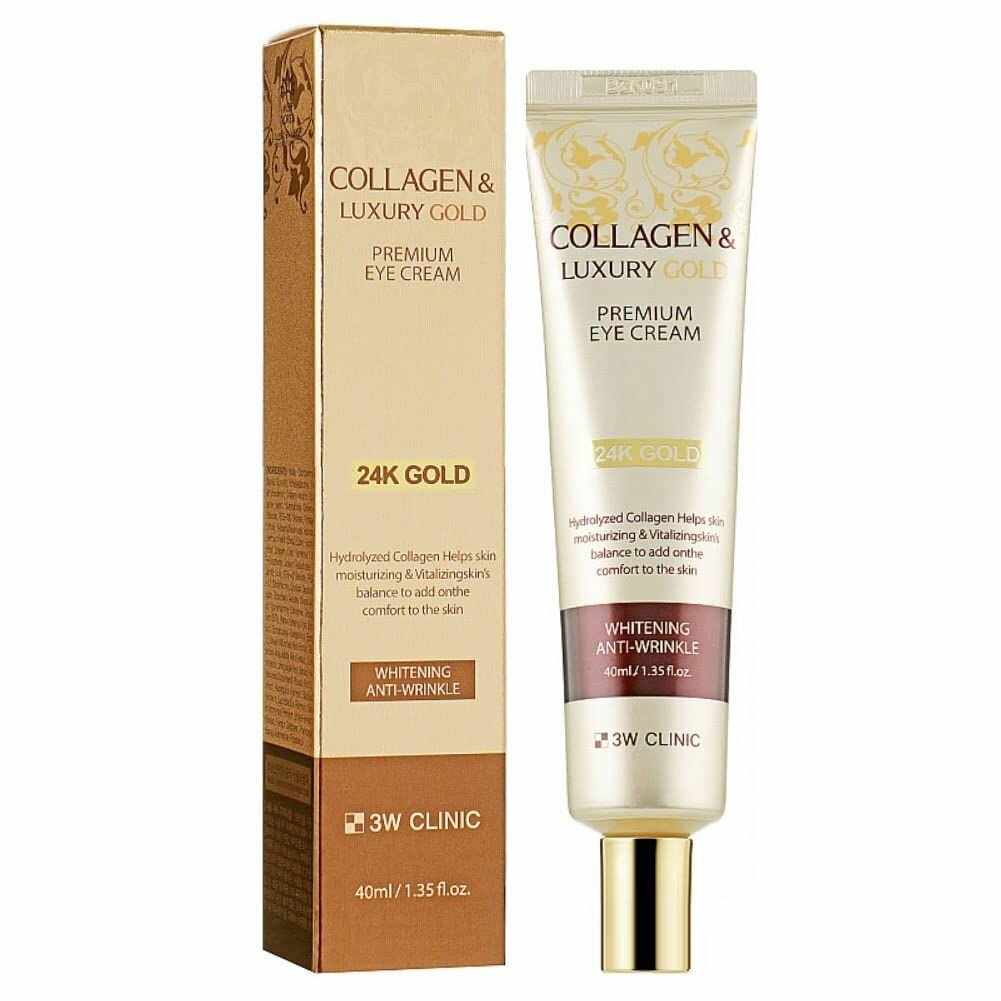 3W Крем для кожи вокруг глаз с коллагеном и золотом-Collagen Luxury Gold Eye Cream 40 мл