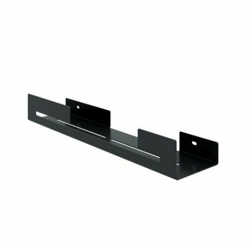 Полка для ванной 40x9.5x5.5 см сталь цвет черный