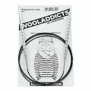 Спицы круговые супергладкие WOOLADDICTS Ergonomic Lace №3,75, 50 см