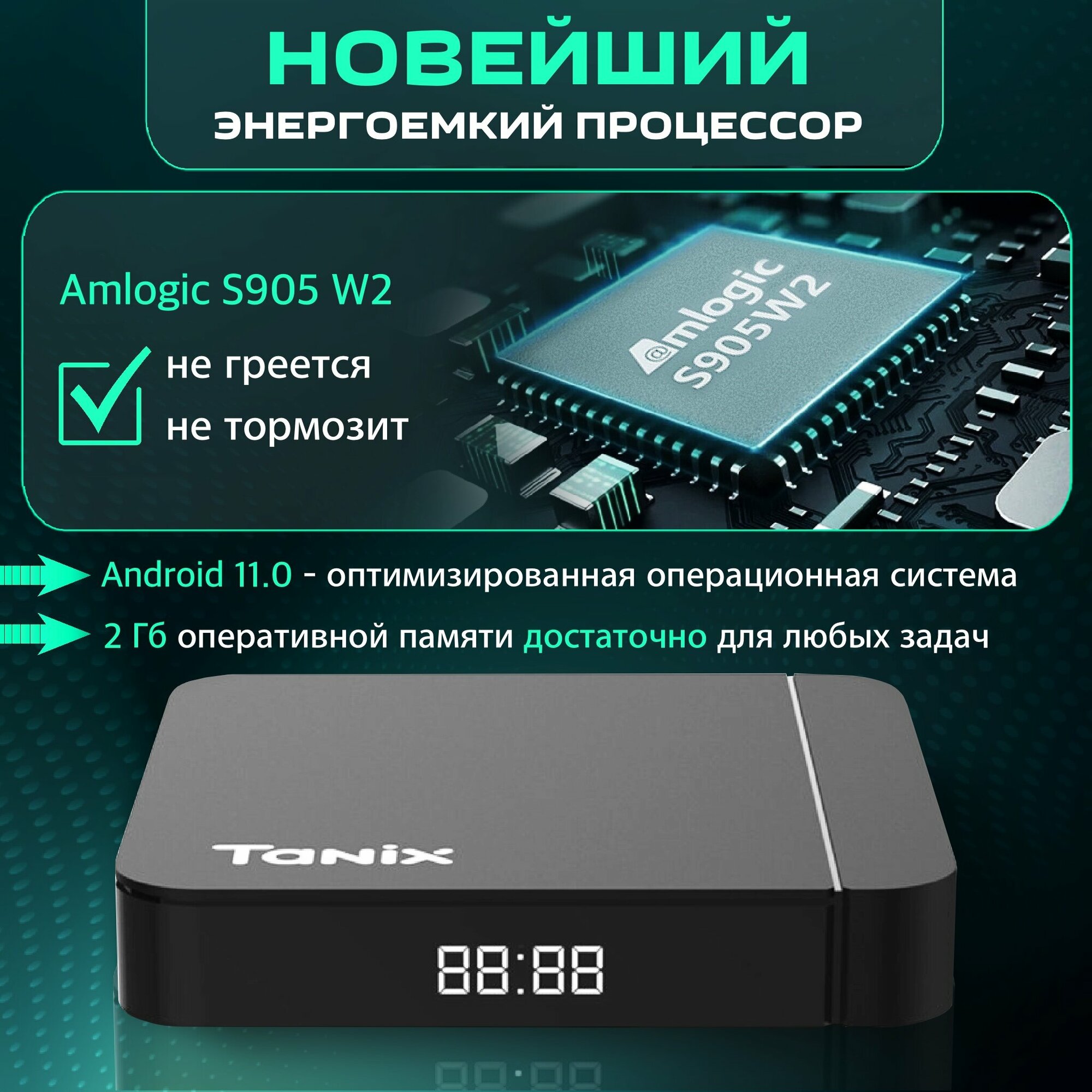 ТВ приставка Tanix W2 (2/16) — фото 17