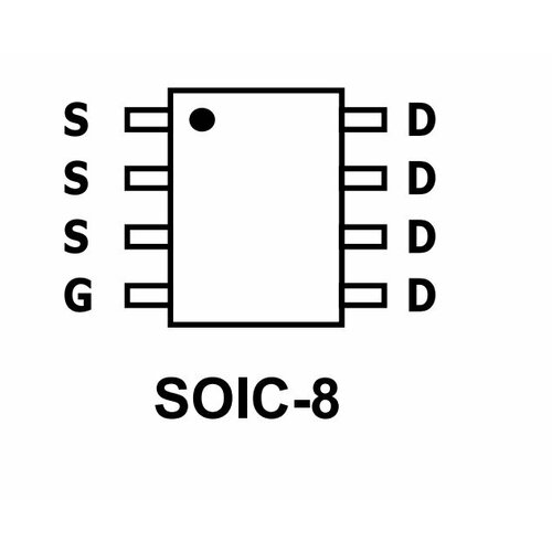 Микросхема AO4440 N-Channel MOSFET 60V 5A SO-8