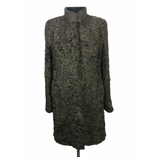 Шуба , карманы, размер 50/52, коричневый