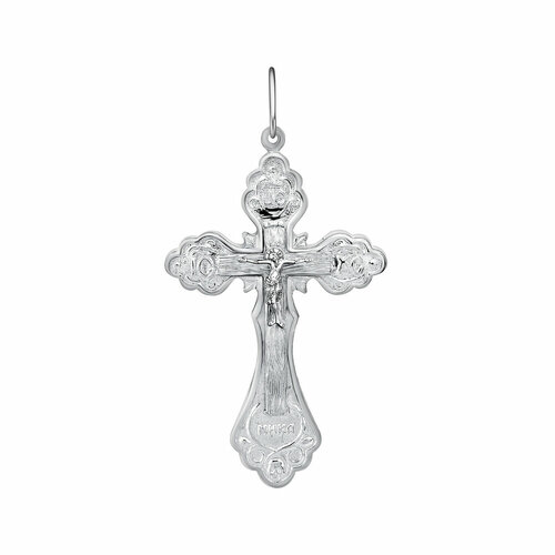 фото Подвеска-крест из серебра яхонт ювелирный арт. 216102