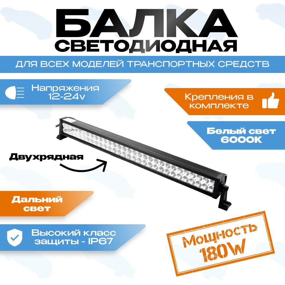 Светодиодная фара 180W