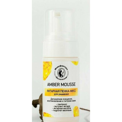 Пенка-мусс для умывания янтарная с D-пантенолом и янтарной кислотой 100 499₽