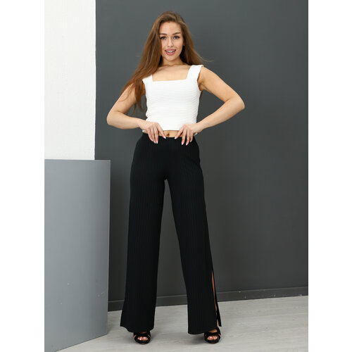 фото Брюки клеш ivcapriz, размер 42, черный