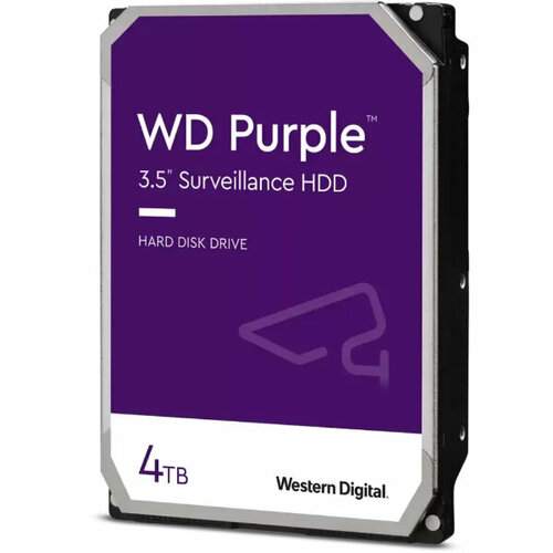 Жёсткий диск WD 4000Gb WD43PURZ 256Mb SATA III WD Purple 1331300₽