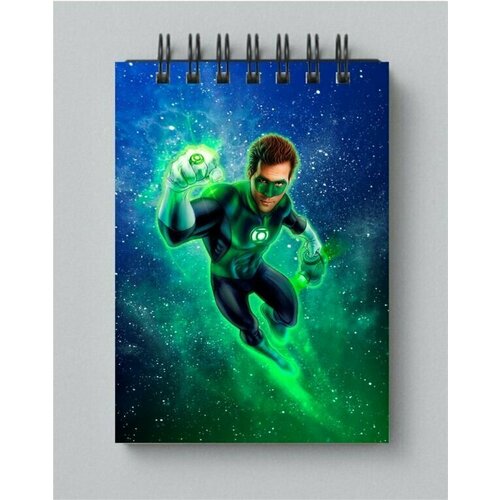 Блокнот Зелёный фонарь, Green Lantern №10 кепка зелёный фонарь green lantern 12 без сетки