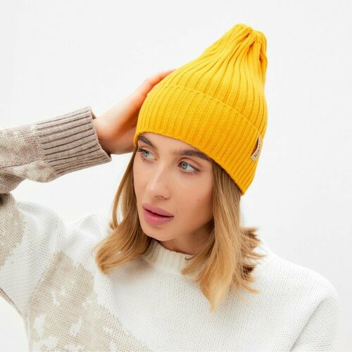 фото Шапка теропром, размер 56, оранжевый