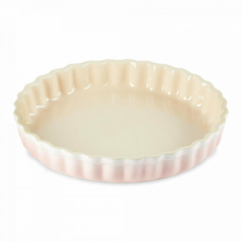 Форма для выпечки рифленая, диаметр: 28 см, материал: керамика, цвет: розовый 61120287770006