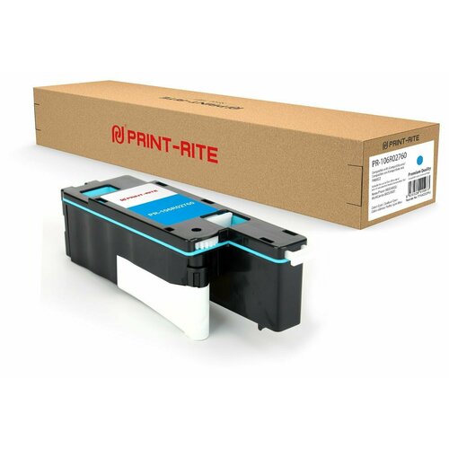 Print-Rite PR-106R02760 картридж лазерный (Xerox 106R02760) голубой 1000 стр тонер картридж cactus cs ph6022c 106r02760 голубой для xerox phaser 6020 6022 wc6025 6027 1000стр