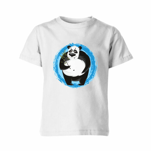 Футболка Us Basic, размер 12, белый детская футболка панда мультяшный мишка 116 синий