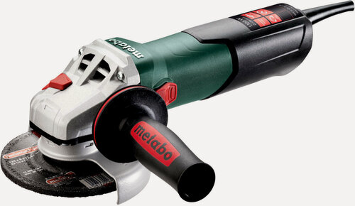 Изображение товара Угловая шлифмашина METABO WEV 11-125 Quick, 1100 Вт, 125 мм, регулировка оборотов, плавный пуск, М14, Quick-система