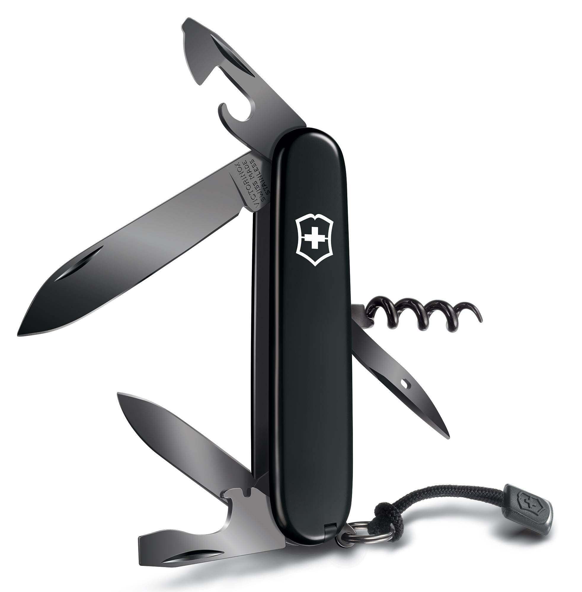 Складной нож VICTORINOX Spartan Onyx Black, 12 функций, 91мм, черный - фото №9