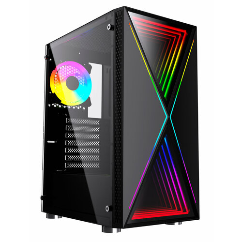 GMNG Корпус GMNG GG-CC110 без БП ATX 5x120mm 2x140mm 2xUSB2.0 1xUSB3.0 audio bott PSU черный