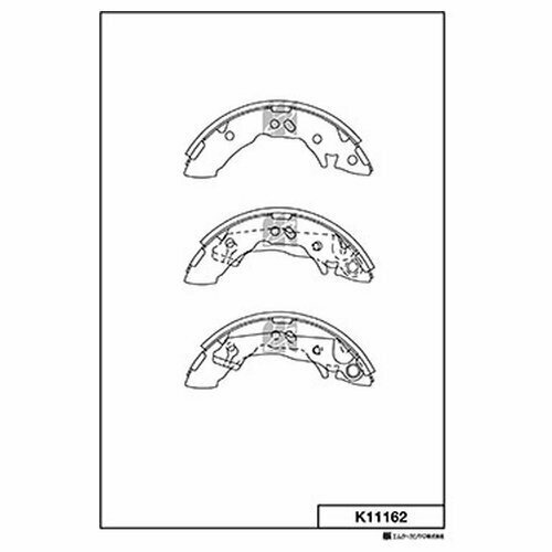 Комплект тормозных колодок Mk Kashiyama K11162