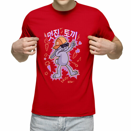 фото Футболка us basic, размер m, красный