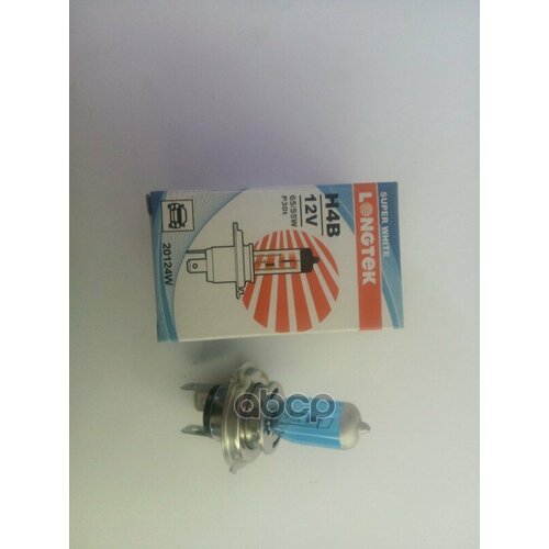 20124W Longtek Автолампа 20124W H4b(Ih01) 12V 65/55W P30t Super White (К1/10) LONGTEK арт. 20124W