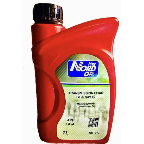 NORD OIL NRT073 Масло трансм. NORD OIL GL-4 75W-80 1 л